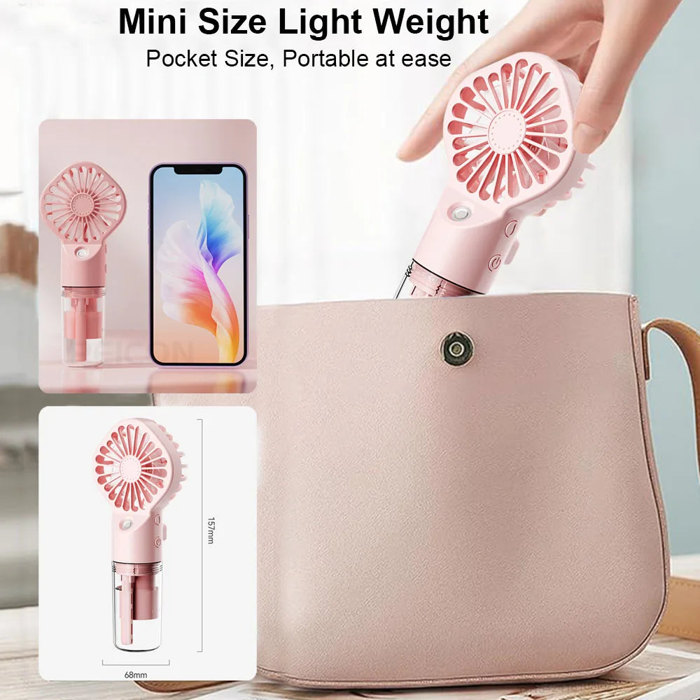 Portable Misting Fan - USB Rechargeable