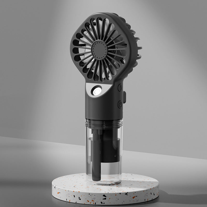Handheld Portable Mini Fan With Mist - USB Rechargeable