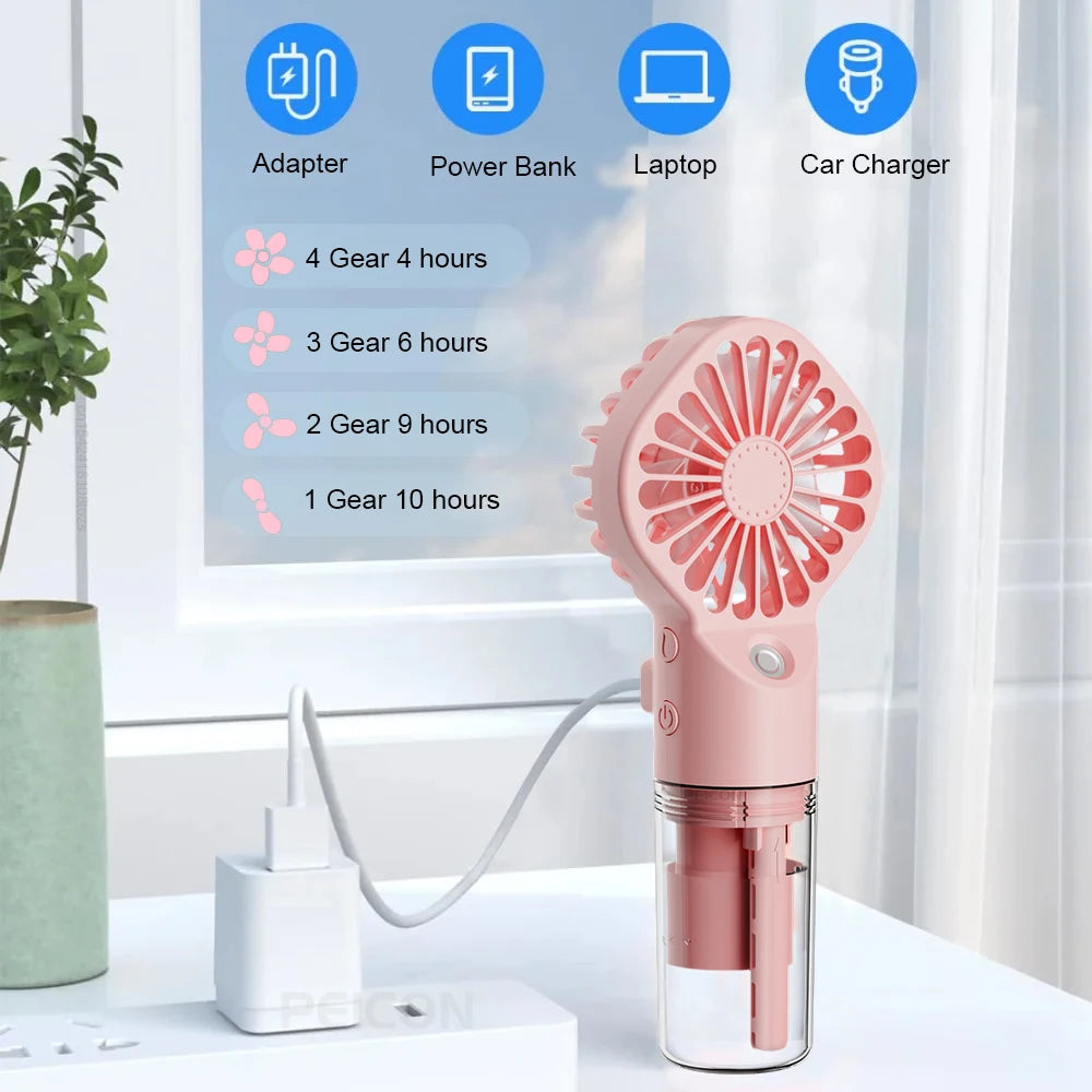 Portable Misting Fan - USB Rechargeable