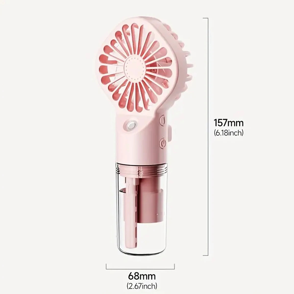 Handheld Mini Fan Air Conditioner USB Rechargeable Portable Mist Cooler Cooling Spray Humidifier Fan for Home/Office/Dorm